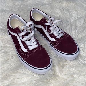 maroon vans